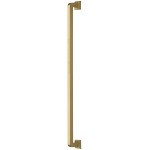 M Marcus Heritage Brass Door Pull Handle Square Vintage Design 490mm length